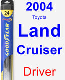 Driver Wiper Blade for 2004 Toyota Land Cruiser - Hybrid