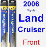 Front Wiper Blade Pack for 2006 Toyota Land Cruiser - Hybrid