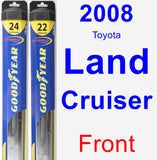 Front Wiper Blade Pack for 2008 Toyota Land Cruiser - Hybrid