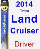 Driver Wiper Blade for 2014 Toyota Land Cruiser - Hybrid