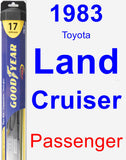 Passenger Wiper Blade for 1983 Toyota Land Cruiser - Hybrid