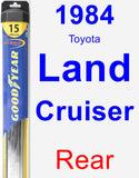 Rear Wiper Blade for 1984 Toyota Land Cruiser - Hybrid