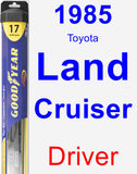 Driver Wiper Blade for 1985 Toyota Land Cruiser - Hybrid