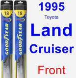 Front Wiper Blade Pack for 1995 Toyota Land Cruiser - Hybrid