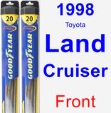 Front Wiper Blade Pack for 1998 Toyota Land Cruiser - Hybrid