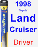 Driver Wiper Blade for 1998 Toyota Land Cruiser - Hybrid