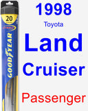 Passenger Wiper Blade for 1998 Toyota Land Cruiser - Hybrid