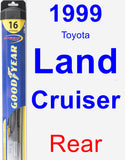 Rear Wiper Blade for 1999 Toyota Land Cruiser - Hybrid