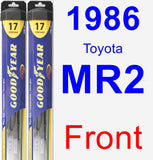 Front Wiper Blade Pack for 1986 Toyota MR2 - Hybrid