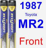 Front Wiper Blade Pack for 1987 Toyota MR2 - Hybrid