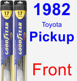 Front Wiper Blade Pack for 1982 Toyota Pickup - Hybrid