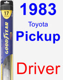 Driver Wiper Blade for 1983 Toyota Pickup - Hybrid