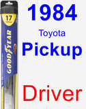 Driver Wiper Blade for 1984 Toyota Pickup - Hybrid