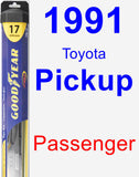 Passenger Wiper Blade for 1991 Toyota Pickup - Hybrid