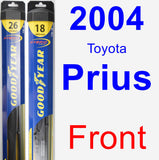 Front Wiper Blade Pack for 2004 Toyota Prius - Hybrid