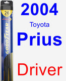 Driver Wiper Blade for 2004 Toyota Prius - Hybrid