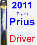 Driver Wiper Blade for 2011 Toyota Prius - Hybrid