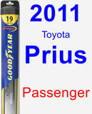 Passenger Wiper Blade for 2011 Toyota Prius - Hybrid