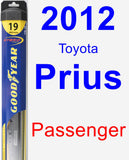 Passenger Wiper Blade for 2012 Toyota Prius - Hybrid