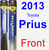 Front Wiper Blade Pack for 2013 Toyota Prius - Hybrid