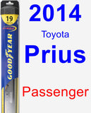 Passenger Wiper Blade for 2014 Toyota Prius - Hybrid