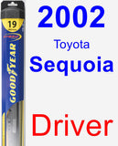 Driver Wiper Blade for 2002 Toyota Sequoia - Hybrid