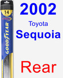 Rear Wiper Blade for 2002 Toyota Sequoia - Hybrid