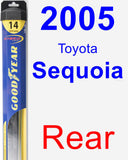 Rear Wiper Blade for 2005 Toyota Sequoia - Hybrid