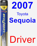 Driver Wiper Blade for 2007 Toyota Sequoia - Hybrid