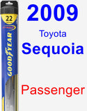 Passenger Wiper Blade for 2009 Toyota Sequoia - Hybrid