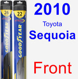 Front Wiper Blade Pack for 2010 Toyota Sequoia - Hybrid