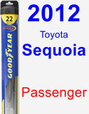 Passenger Wiper Blade for 2012 Toyota Sequoia - Hybrid