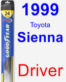 Driver Wiper Blade for 1999 Toyota Sienna - Hybrid