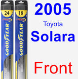 Front Wiper Blade Pack for 2005 Toyota Solara - Hybrid