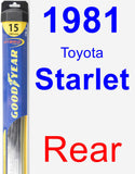 Rear Wiper Blade for 1981 Toyota Starlet - Hybrid