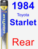 Rear Wiper Blade for 1984 Toyota Starlet - Hybrid