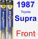 Front Wiper Blade Pack for 1987 Toyota Supra - Hybrid