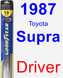 Driver Wiper Blade for 1987 Toyota Supra - Hybrid