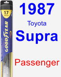 Passenger Wiper Blade for 1987 Toyota Supra - Hybrid