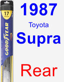 Rear Wiper Blade for 1987 Toyota Supra - Hybrid