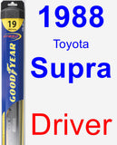 Driver Wiper Blade for 1988 Toyota Supra - Hybrid