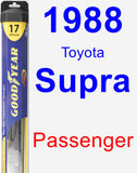 Passenger Wiper Blade for 1988 Toyota Supra - Hybrid
