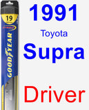 Driver Wiper Blade for 1991 Toyota Supra - Hybrid
