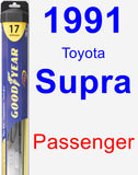 Passenger Wiper Blade for 1991 Toyota Supra - Hybrid