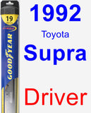 Driver Wiper Blade for 1992 Toyota Supra - Hybrid