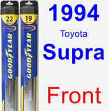 Front Wiper Blade Pack for 1994 Toyota Supra - Hybrid