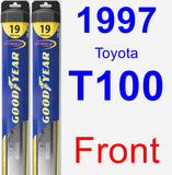 Front Wiper Blade Pack for 1997 Toyota T100 - Hybrid