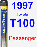 Passenger Wiper Blade for 1997 Toyota T100 - Hybrid