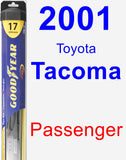 Passenger Wiper Blade for 2001 Toyota Tacoma - Hybrid