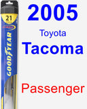 Passenger Wiper Blade for 2005 Toyota Tacoma - Hybrid